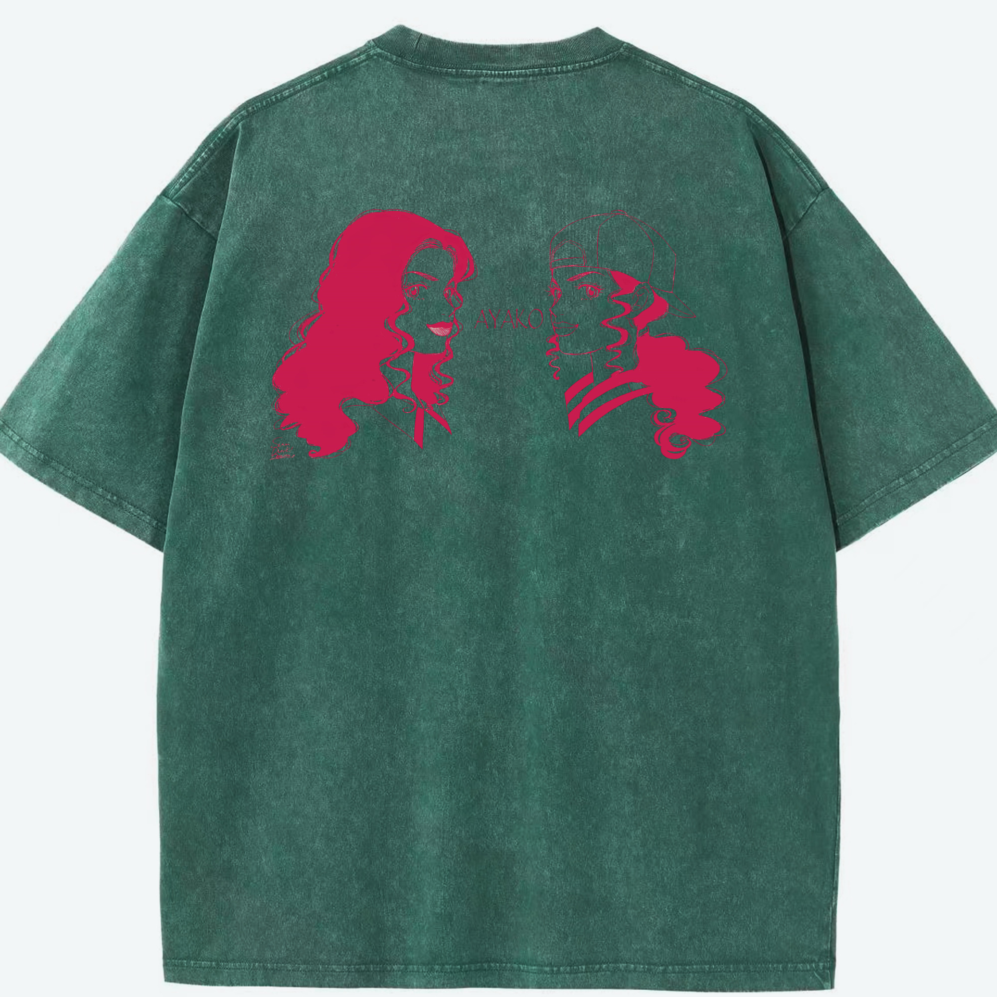 SLAM DUNK／スラムダンク 綿100% ヴィンテージ風 半袖Tシャツ（背面プリント）